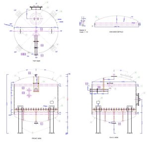 Vessel fabrication drawing