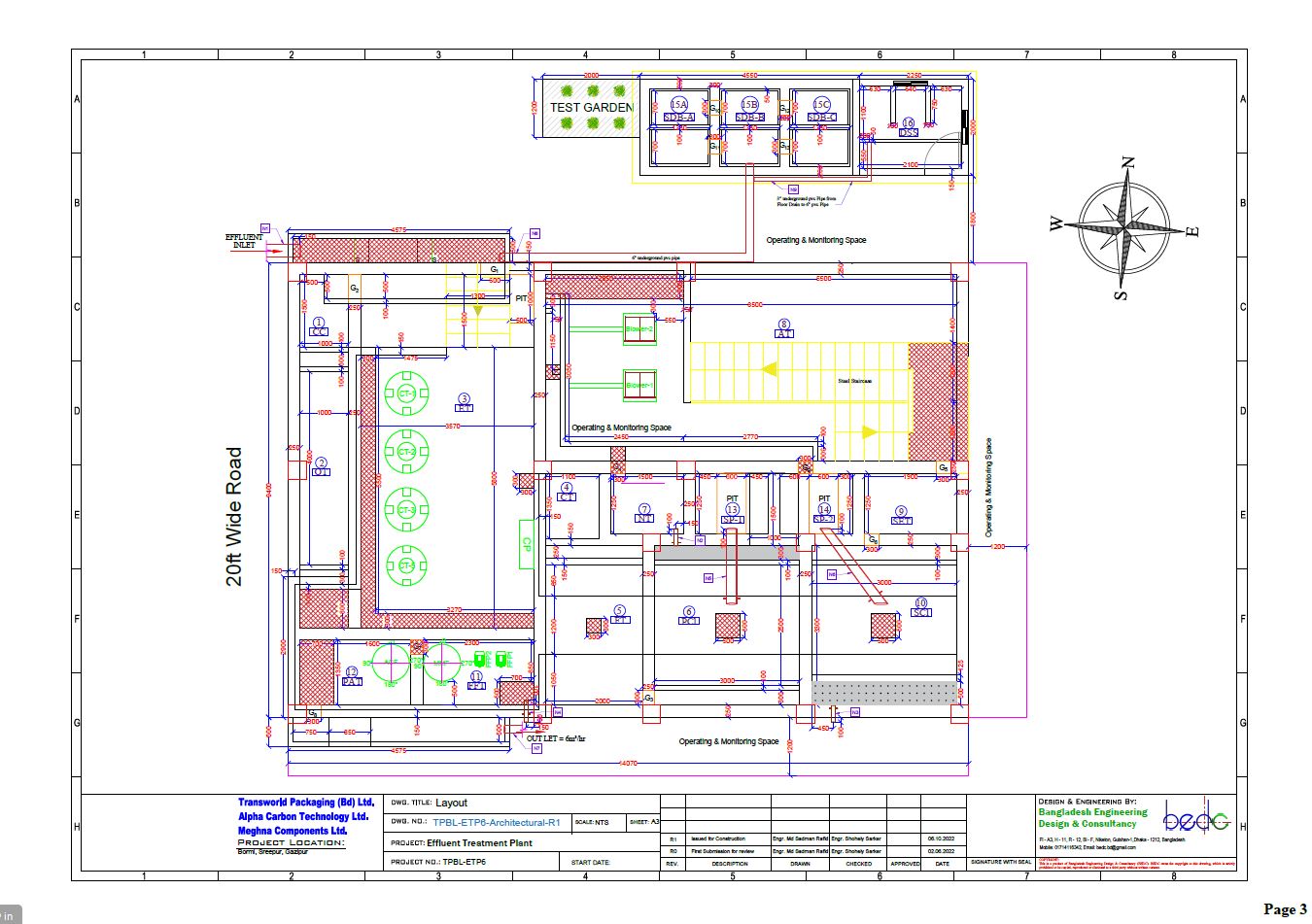 Plant architectural layout